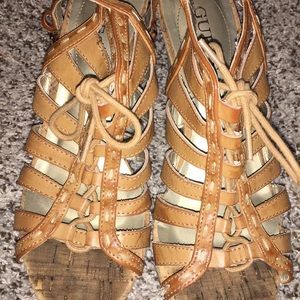 Guess brand sandal wedges 7